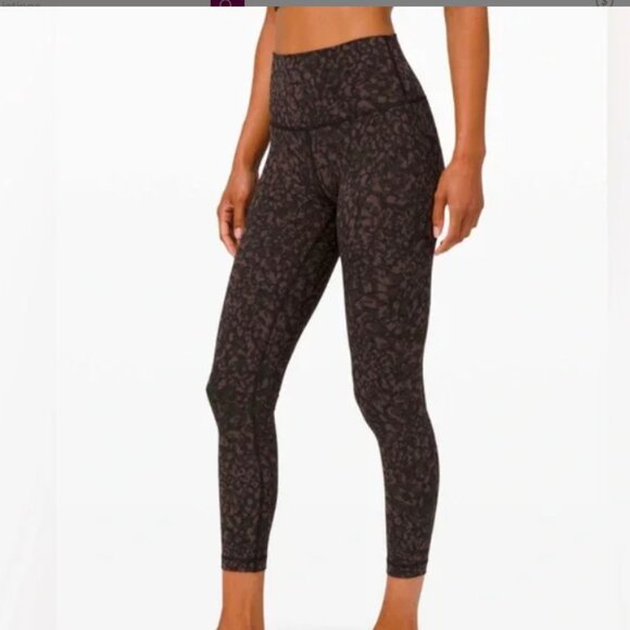 Lululemon | 28" Brown Pattern 'Wild Thing' Wunder Under Luxtreme Leggings 4 - Picture 2 of 7